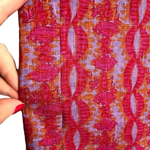 Faherty Grace Maxi Dress Bali Bloom Linen Size L - Picture 15 of 15